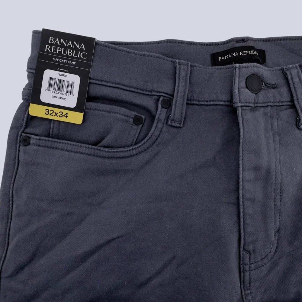 Banana Republic‎ 5 Pocket Pant Grey Ebony Mens 32x34